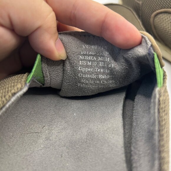 Olukai Nohea Mesh Boat‎ Shoe Slip On Heel Shoe Sneaker Loafer Grey Men’s Size 10 - Picture 8 of 9